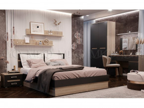 Спальня Ким Графит софт, сонома в Заречном - zarechnyj.magazinmebel.ru | фото - изображение 1