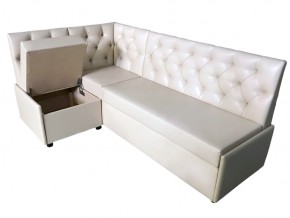 Угловой диван Призма со стяжками белый со спальным местом в Заречном - zarechnyj.magazinmebel.ru | фото - изображение 2