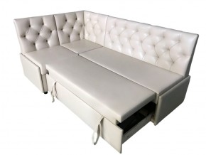 Угловой диван Призма со стяжками белый со спальным местом в Заречном - zarechnyj.magazinmebel.ru | фото - изображение 3