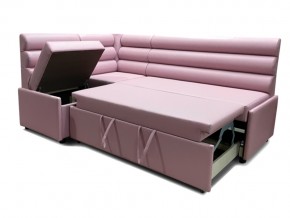 Угловой диван Призма Валики со спальным местом розовый в Заречном - zarechnyj.magazinmebel.ru | фото - изображение 2